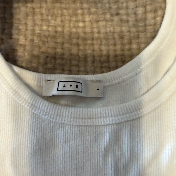 AYR White Ribbed Tank Top - Picture 4 of 5